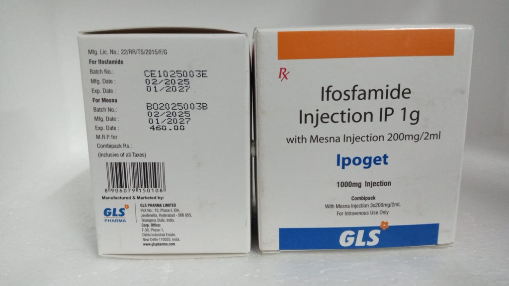 IFOSFAMIDE FOR MESNA 1 MG (IPOGET) GLS IMPORTADO INDIA