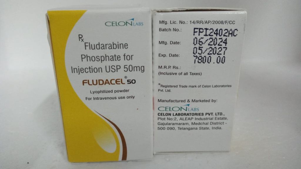 FLUDARABINE FOSFATO 50 MG (FLUDACEL 50) - CELON(IMP INDIA)