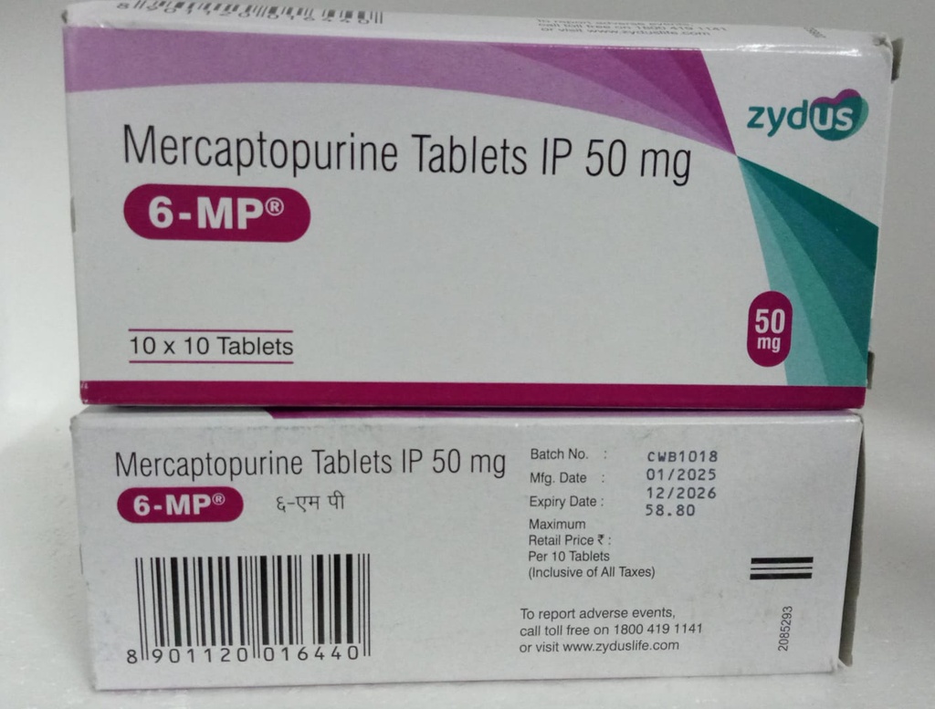 MERCAPTOPURINE 50MG (6-MP) ZYDUS