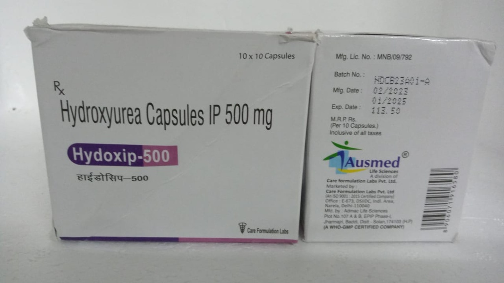  HYDROXYUREA 500 MG (HYDOXIP) Care Formulation