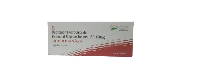 BUPROPION  HYDROCHLORIDE 150 MG (BUPROBAN) HEALING PHARMA IMPORTADO