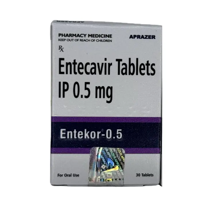 ENTECAVIR IP 0.5 MG (ENTEKOR) PHARMA MEDICINE APRAZER