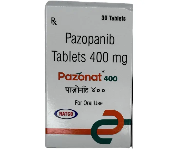 PAZOPANIB 400MG (PAZONAT) NATCO IMPORTADO INDIA