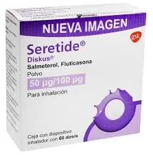 SALMETEROL,FLUTICASONA 50/100 PARA INHANACION (SERETIDE) DISKUS - GSK [NACIONAL]