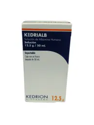 ALBÚMINA HUMANA SOLUCIÓN 12.5G / 50ML (KEDRIALB 12.5 G) - KEDRION BIOPHARMA