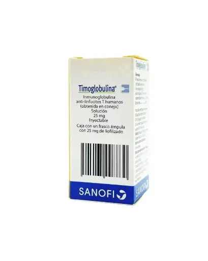 TIMOGLOBULINA (Inmunoglobulina anti-linfocitos T humanos 25 mg)  - SANOFI (NACIONAL)