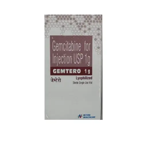 GEMCITABINE FOR 1G (GEMTERO) HETERO HEALTHCARE  IMPORTADO INDIA