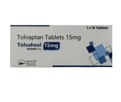  TOLVAPTAN 15 MG(TOLVAHEAL) 100 TABLETAS HEALING PHARMA  IMPORTADO INDIA