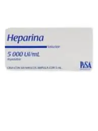  HEPARINA 5,000 UI/ml - PiSA NACIONAL (CAJA CON 50)